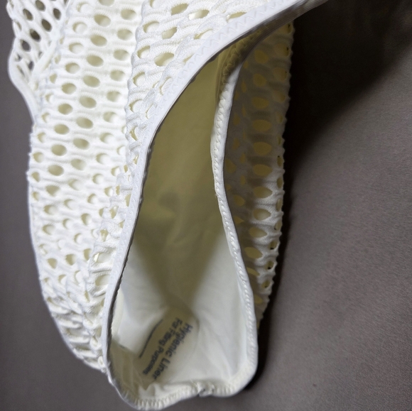 Becca Castaway Plunge One Piece Swimsuit In White - Picture 6 of 16